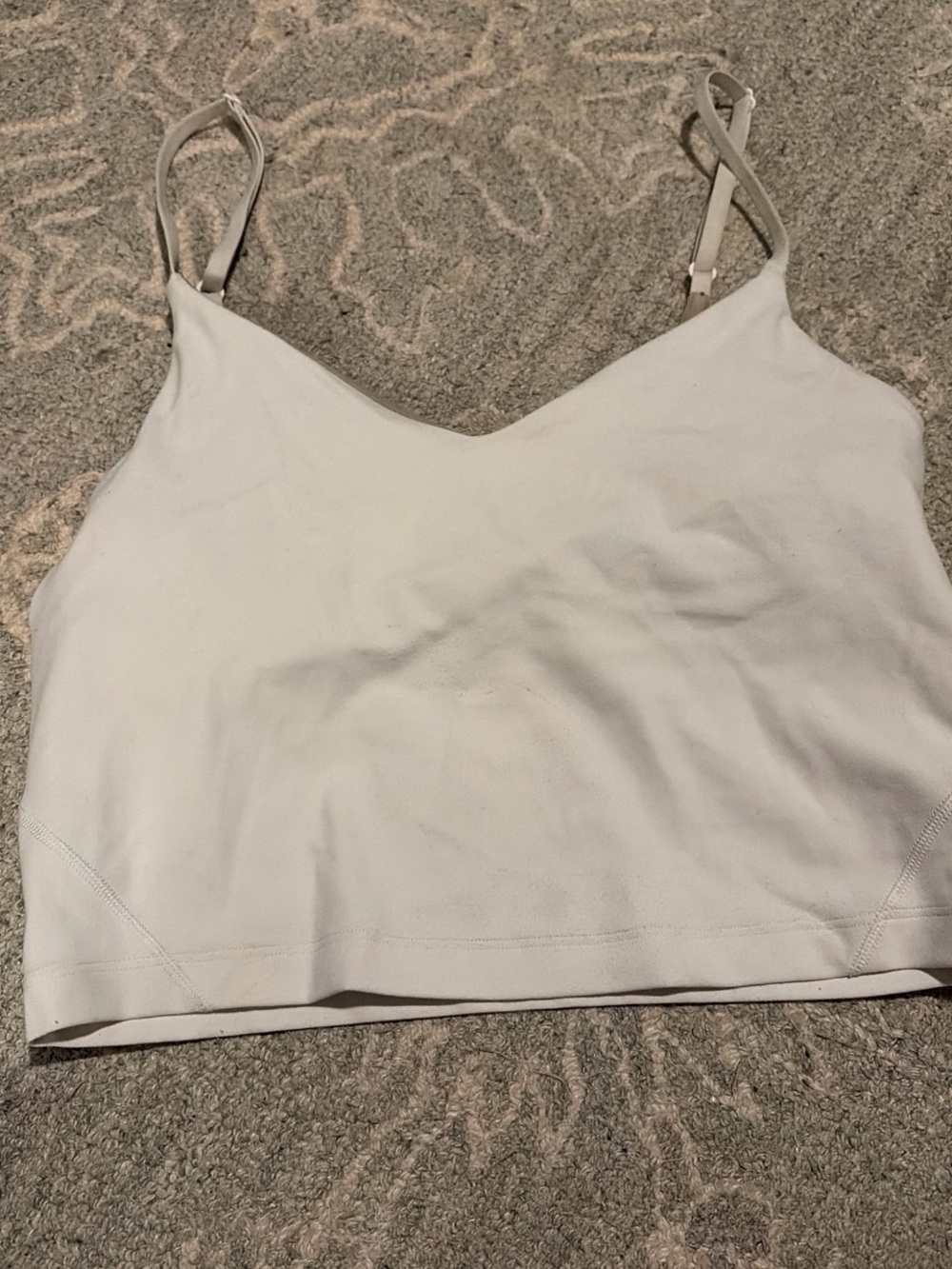 Light Gray Lululemon Women's V-Neck Cami Tank Top